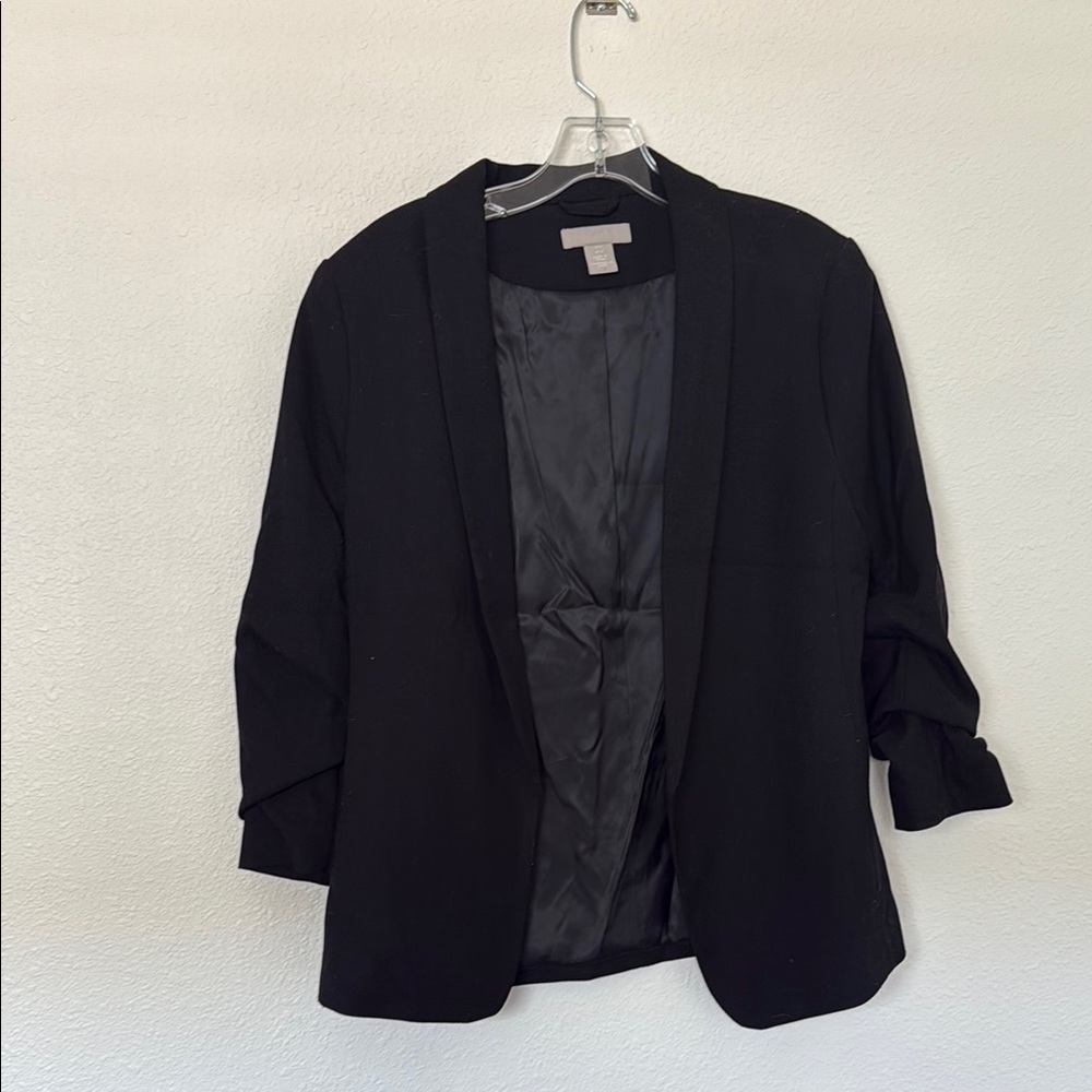 H&M Black Blazer Professional Tailored Suit Jacket